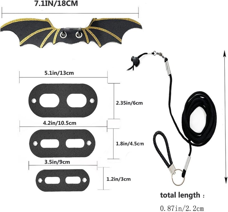 WeimoMonkey Bearded Dragon Leash and Lizard Harness Adjustable (S,M,L,3 Size) Leather Wing Lizard Iguanas Leash Geckos Reptile for Amphibians Small Pet Animals Silver - Image 3